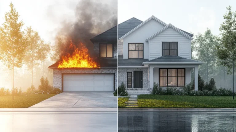 reconstruire maison apres sinistre incendie